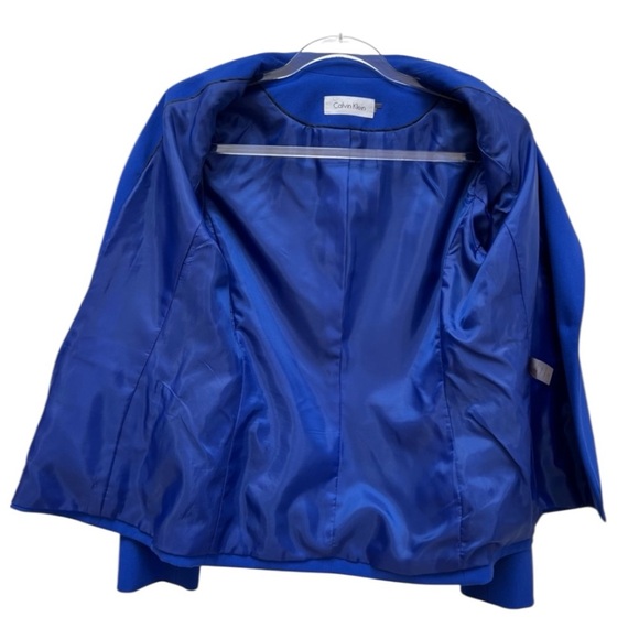 Calvin Klein Vibrant Blue Blazer Size 8 - Picture 6 of 9